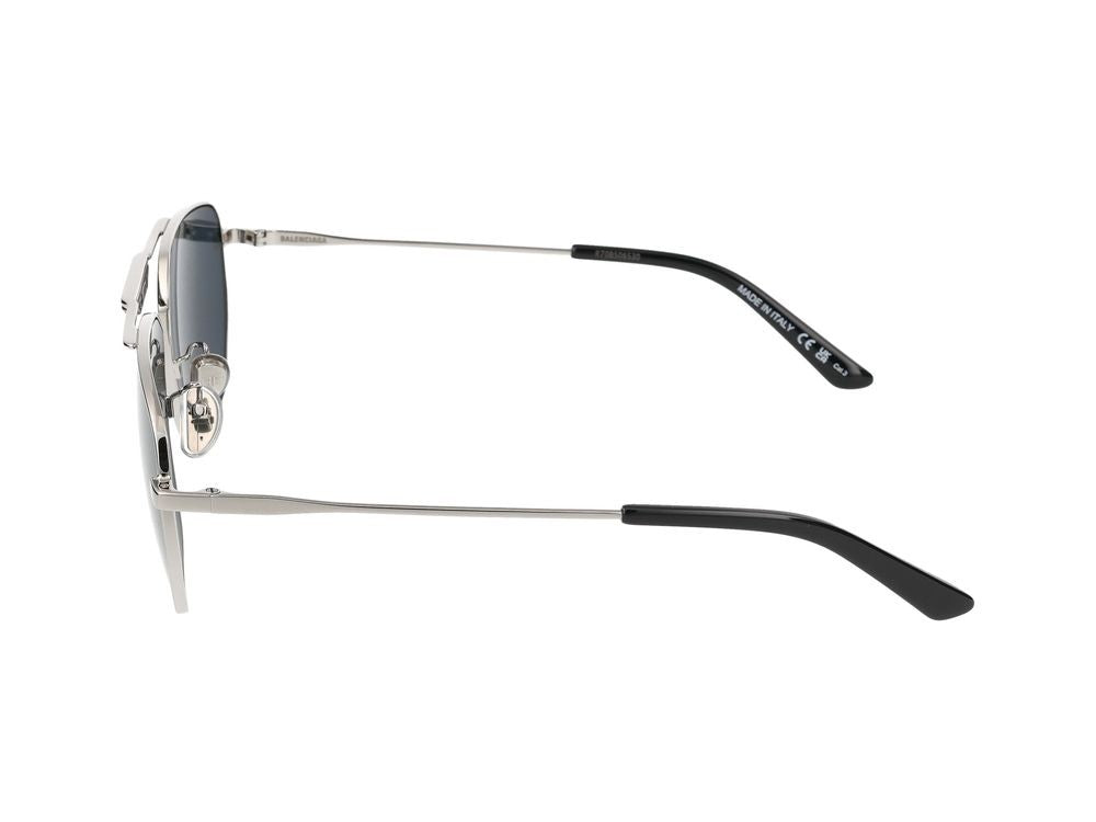 Balenciaga Silver Bb0298sa Metal Frame Sunglasses