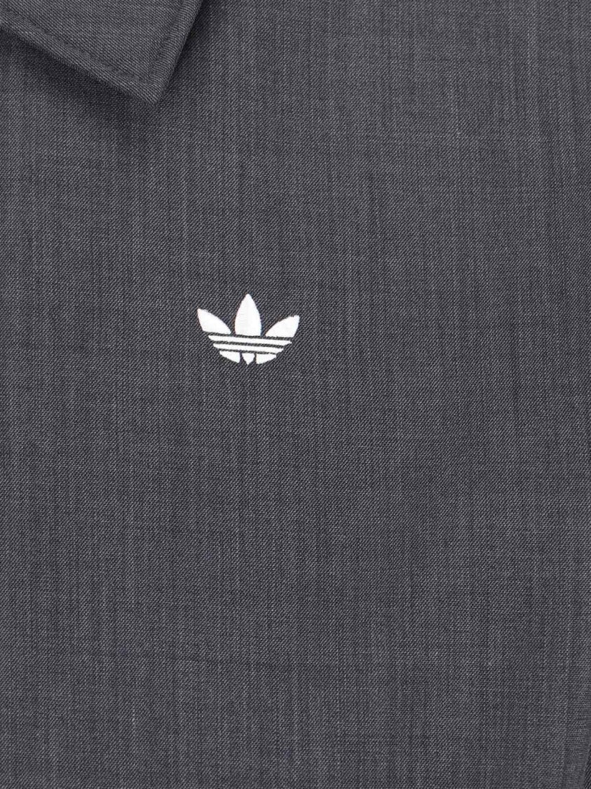 Adidas X Wales Bonner Wool Blend Jacket, Grey, Classic Collar