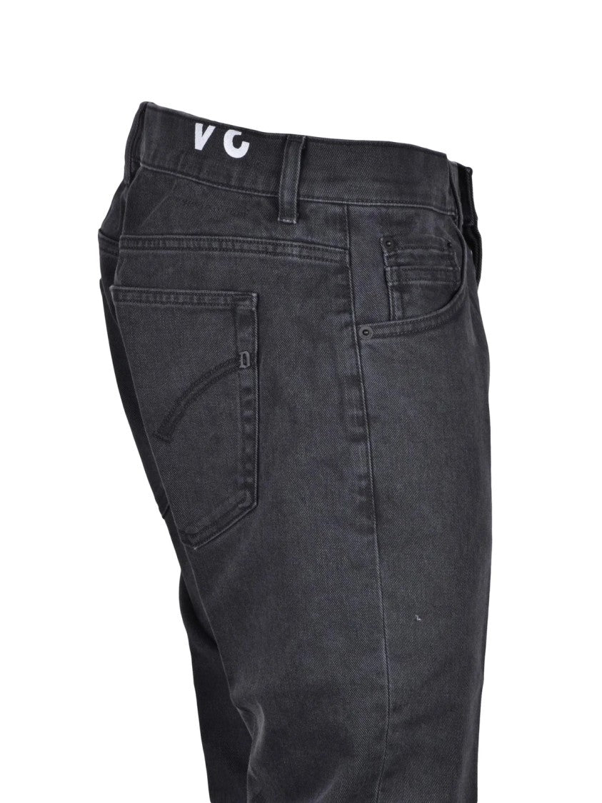 Dondup Black Ritchie Cotton Elastane Jeans