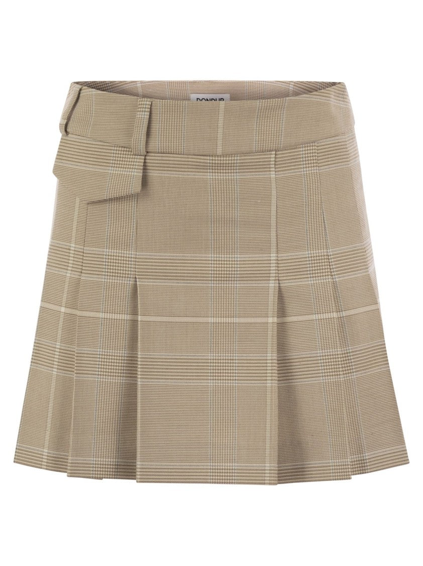 Dondup Prince Of Wales Mini Skirt