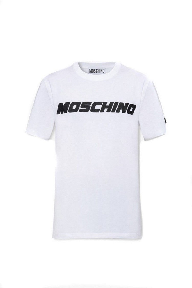 Moschino Short-Sleeve Cotton T-Shirt Bold Logo Detail