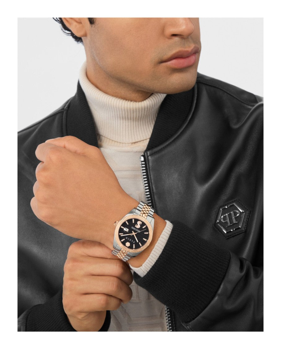 Philipp Plein Date Superlative Crystal Watch With Two-Tone Case