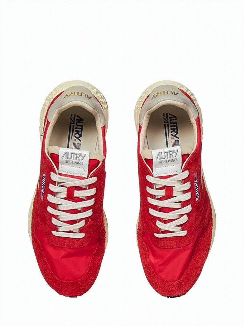 Autry Low-Top Suede And Nylon Retro Sneakers