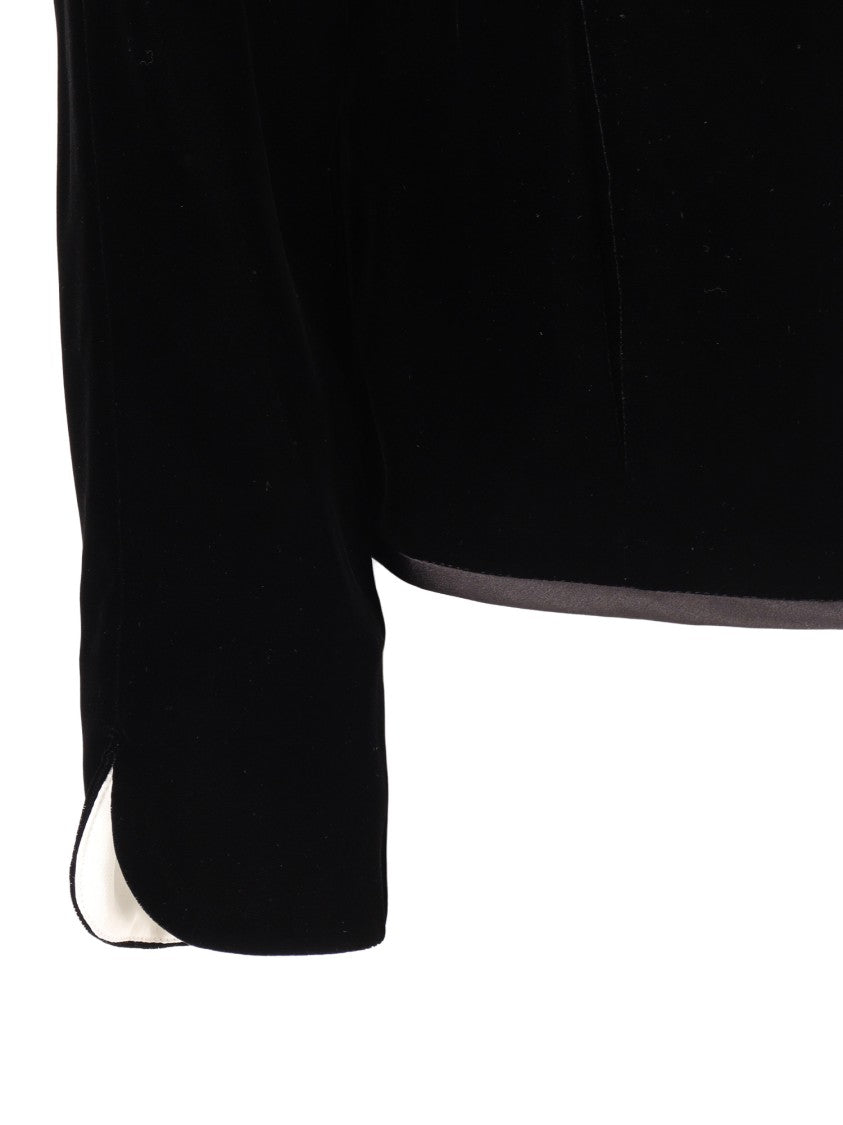 Emporio Armani Single-Breasted Tailored Blazer With Notched Lapels