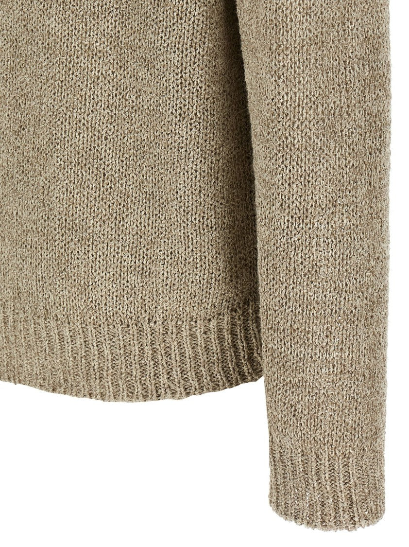Roberto Collina Mesh Knit Linen-Cotton Sweater