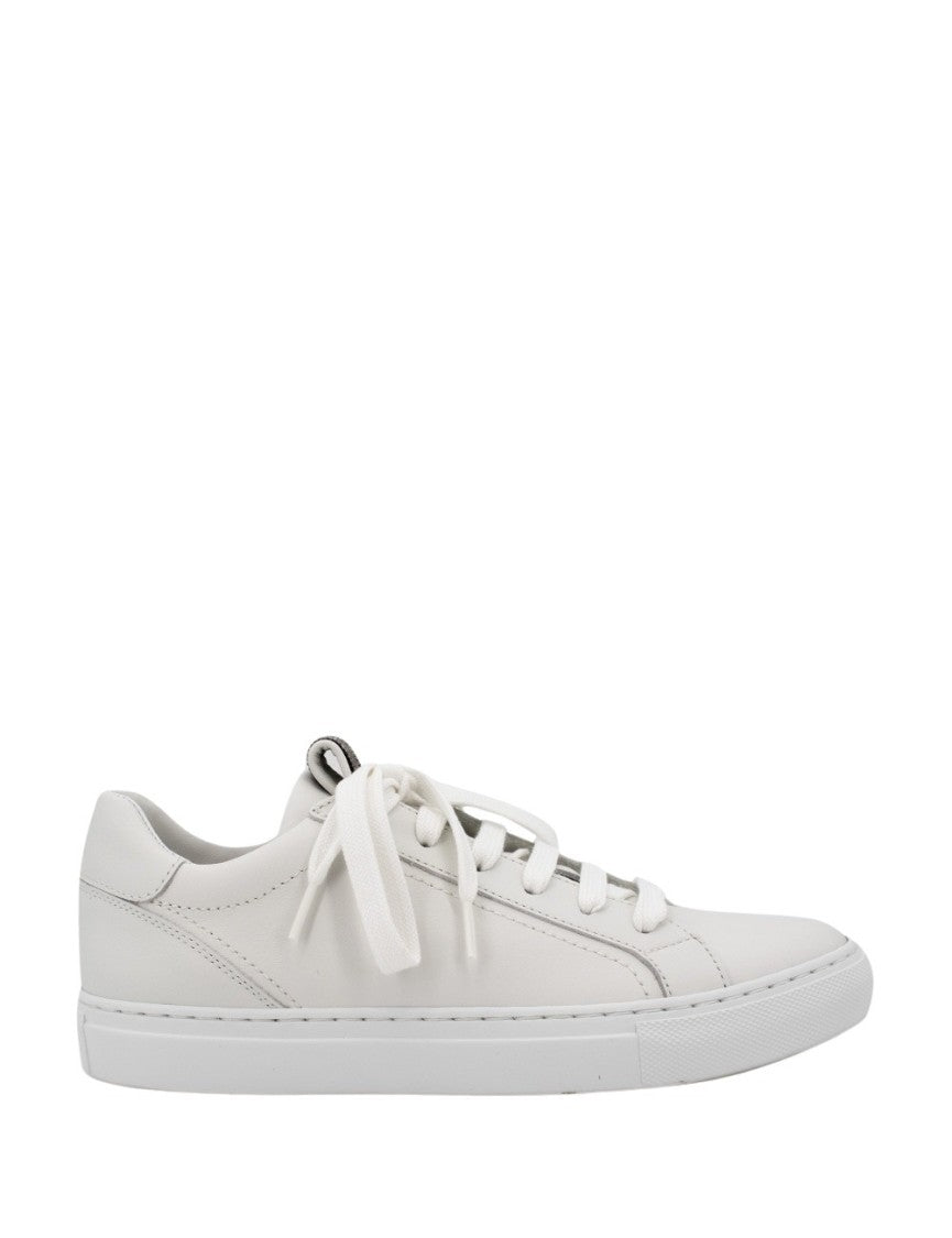 Brunello Cucinelli White Leather Sneakers