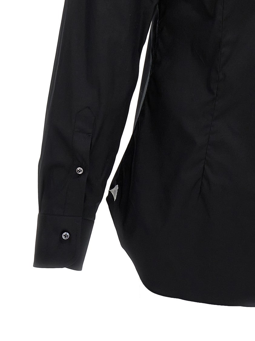 Barba Tailored Stretch Cotton Blend Poplin Shirt