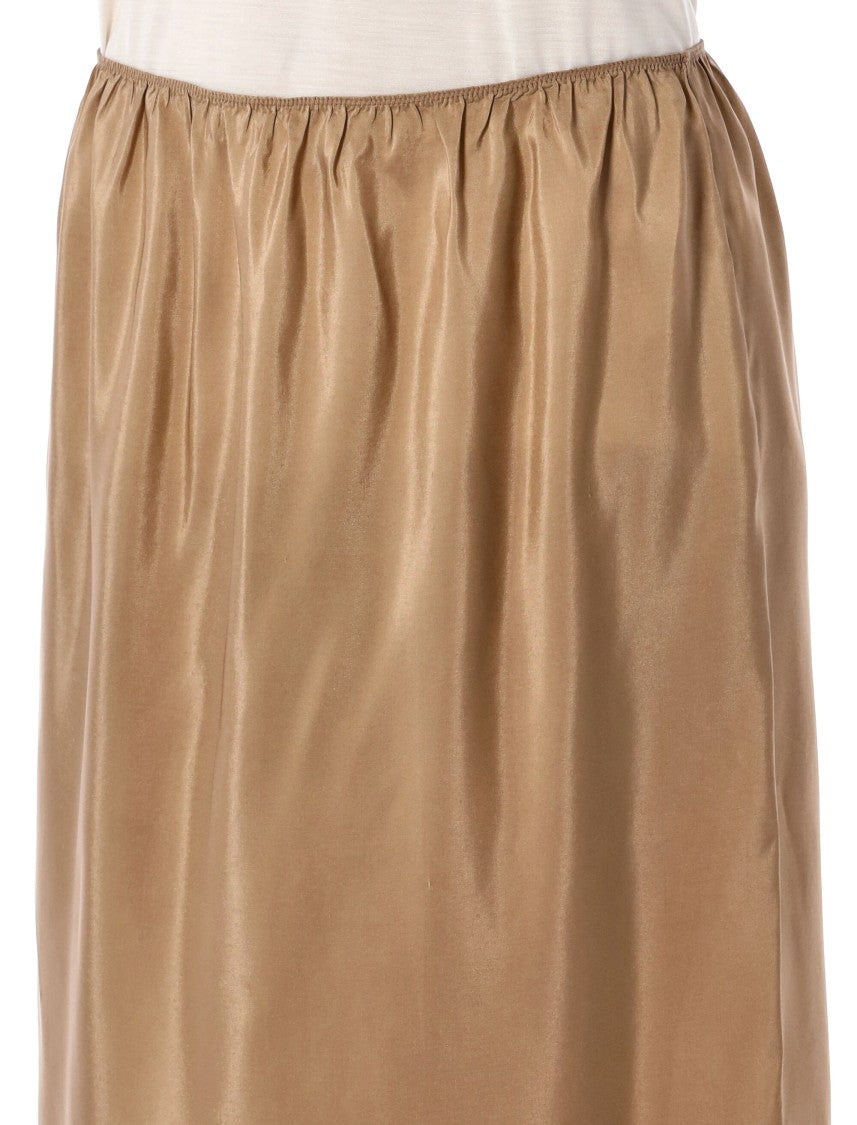 Carven Satin Midi Skirt