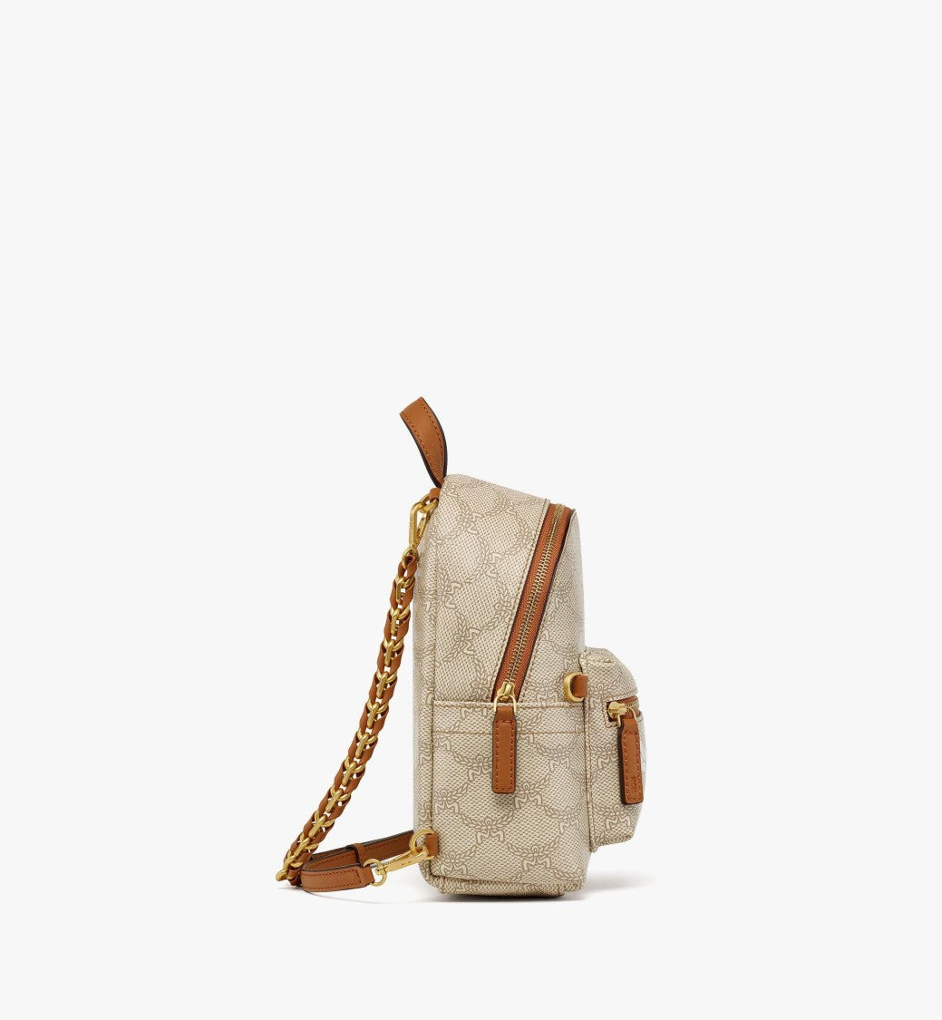 Mcm Compact Lauretos Monogram Backpack