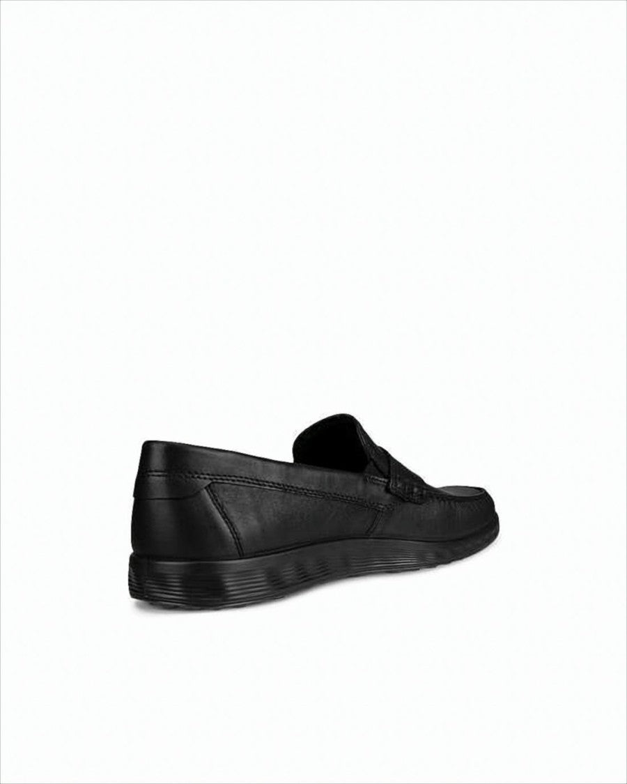 Ecco Leather Penny Loafers With Textured Grip Sole