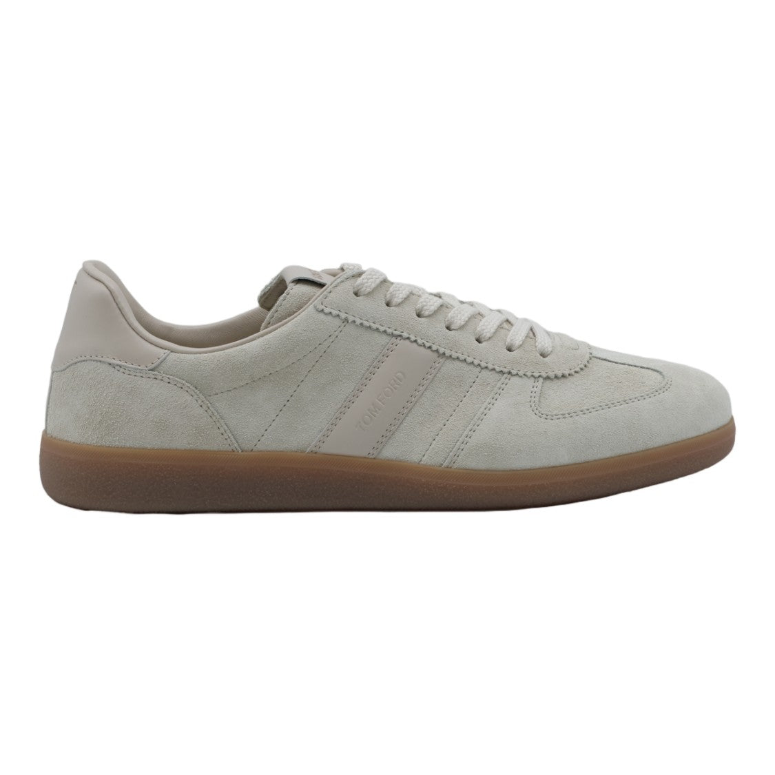 Tom Ford Low-Profile Suede Sneakers With Contrasting Gum Rubber Sole