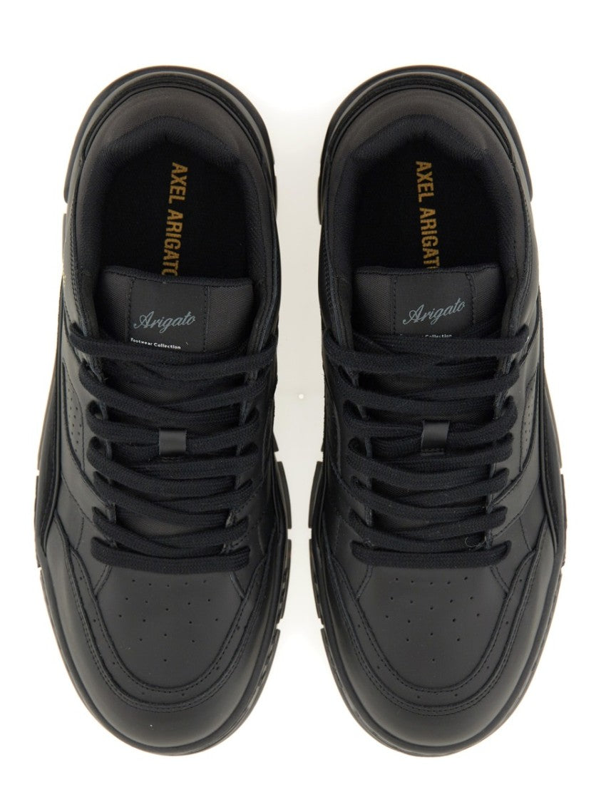 Axel Arigato Area Low-Top Perforated Leather-Suede Sneakers