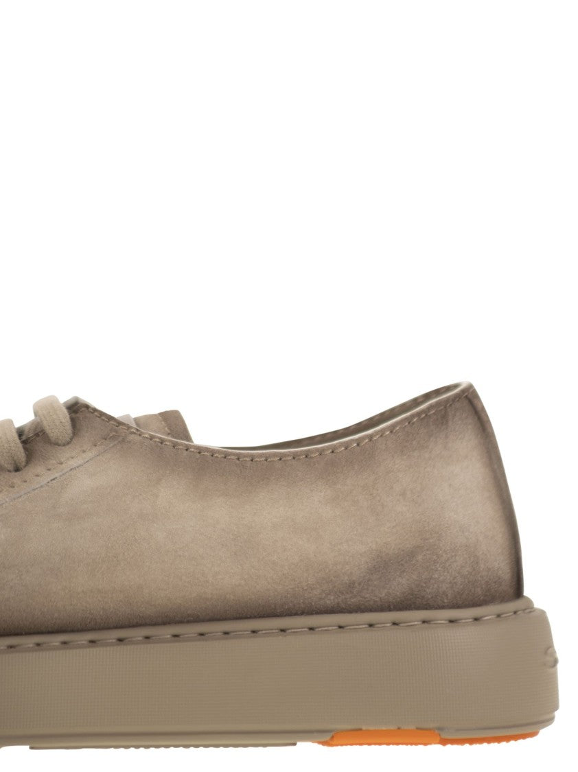 Santoni Suede Sneaker