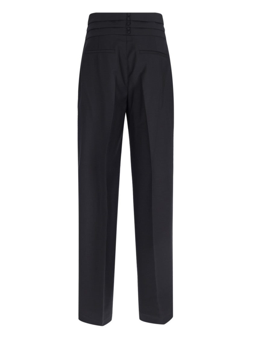 Róhe Róhe "Cumberband" Trousers – Black