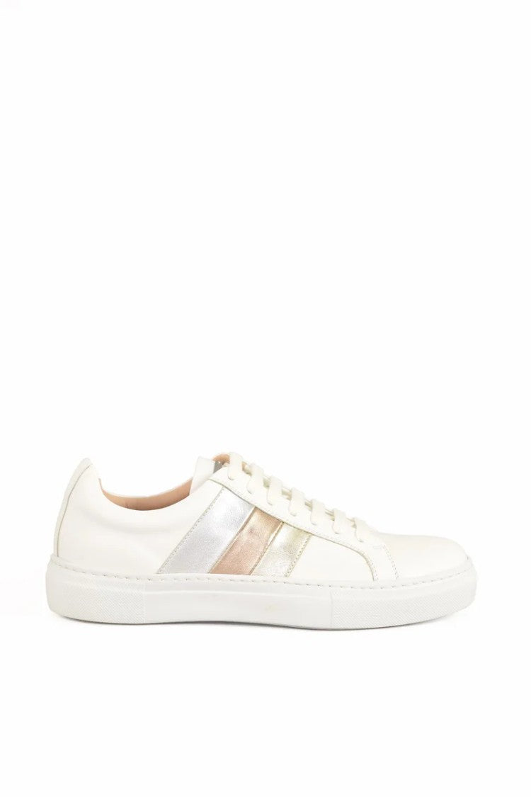 Fabiana Filippi Leather Sneakers - White