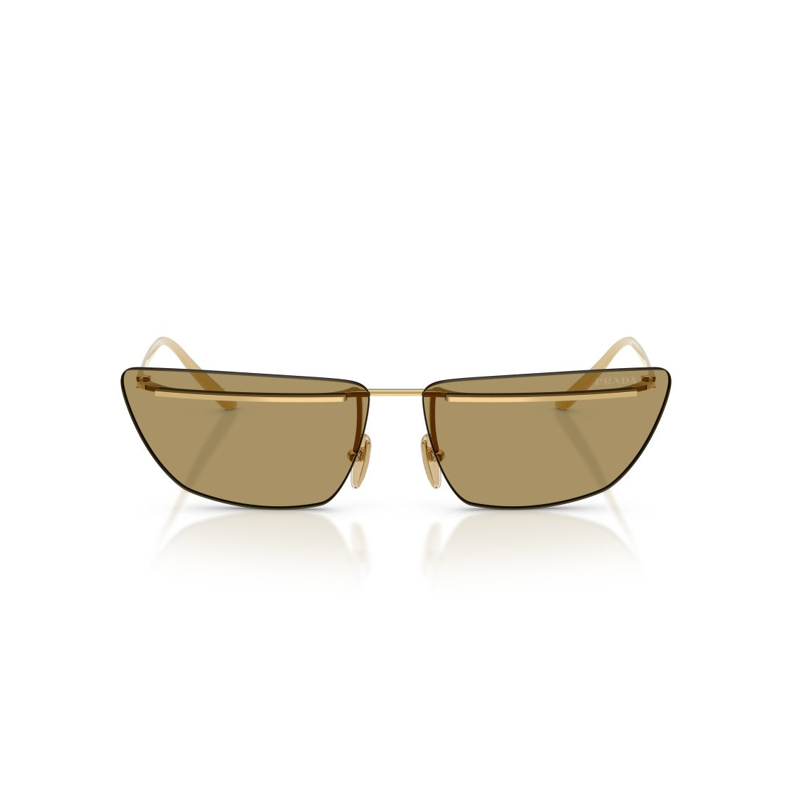 Prada 0Pr C52s Angular Metal Frame Sunglasses