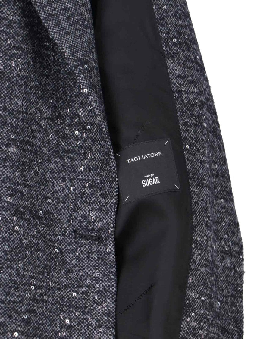 Tagliatore Tailored Grey Jacket With Sleek Silhouette