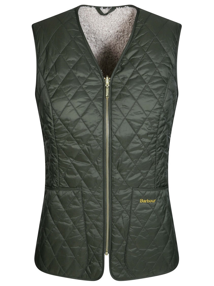 Barbour Markenfield Liner Quilted Green Plush Interior Vest