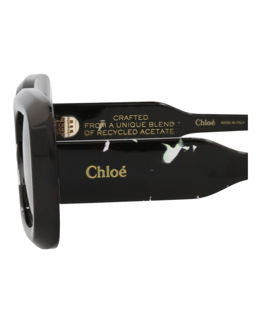 Chloé Square-Frame Recycled Acetate Sunglasses