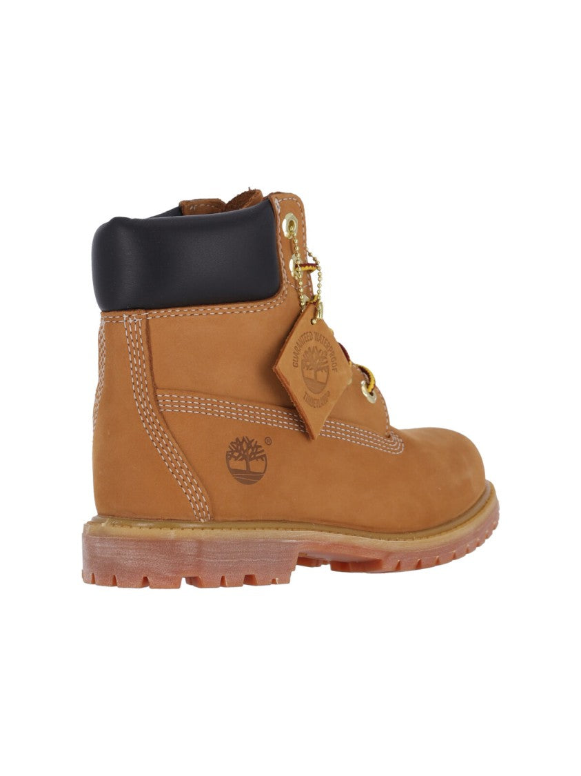 Timberland Waterproof Suede Boots With Contrast Stitching And Durable Sole
