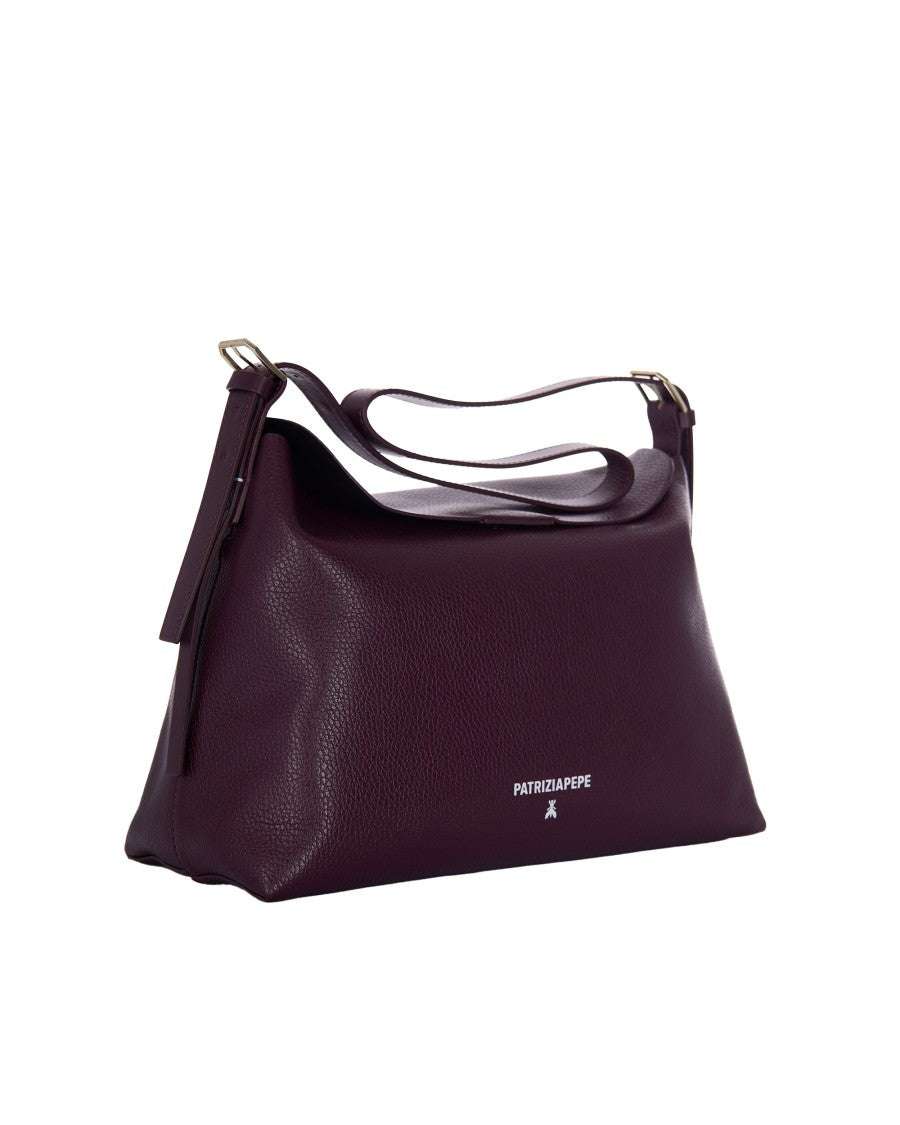 Patrizia Pepe Never Complete Purple Red Shoulder Bag