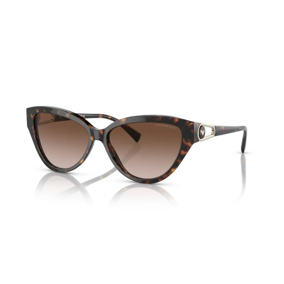 Emporio Armani 4192 Sole Cat-Eye Tortoiseshell Sunglasses With Gradient Lenses