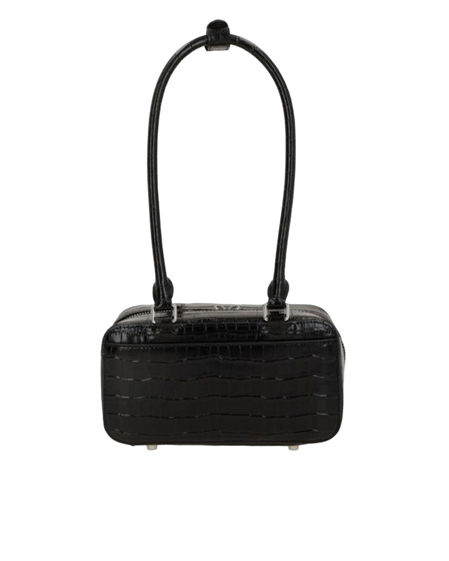 Self-Portrait Mini Shoulder Bag With Crocodile-Effect Texture