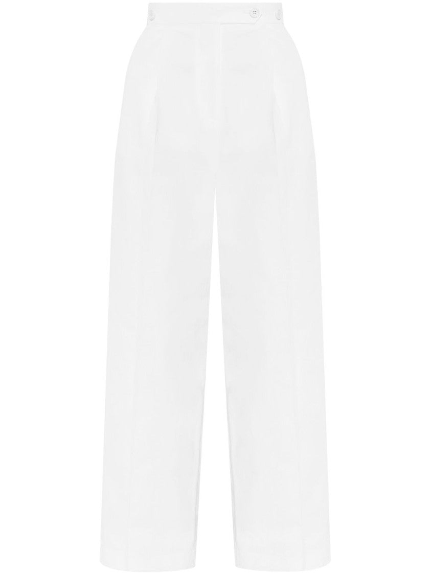 Givenchy Wide-Leg Trousers With Pleat Detailing And Off-Centre Button Fastening