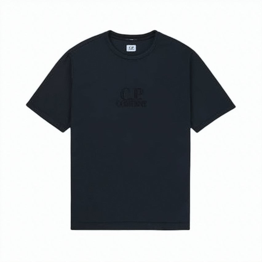 C.P. Company Short-Sleeved T-Shirt With Embossed Logo And Classic Neckline
