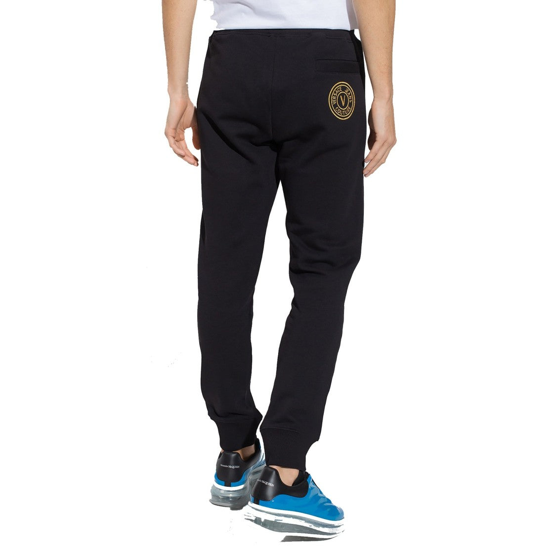 Versace Jeans Couture Black Cotton Sweatpants
