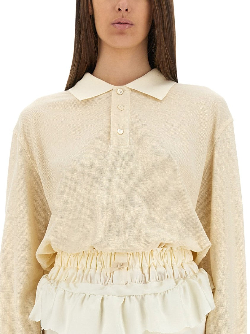 Maison Margiela Midi Dress With Polo-Style Top