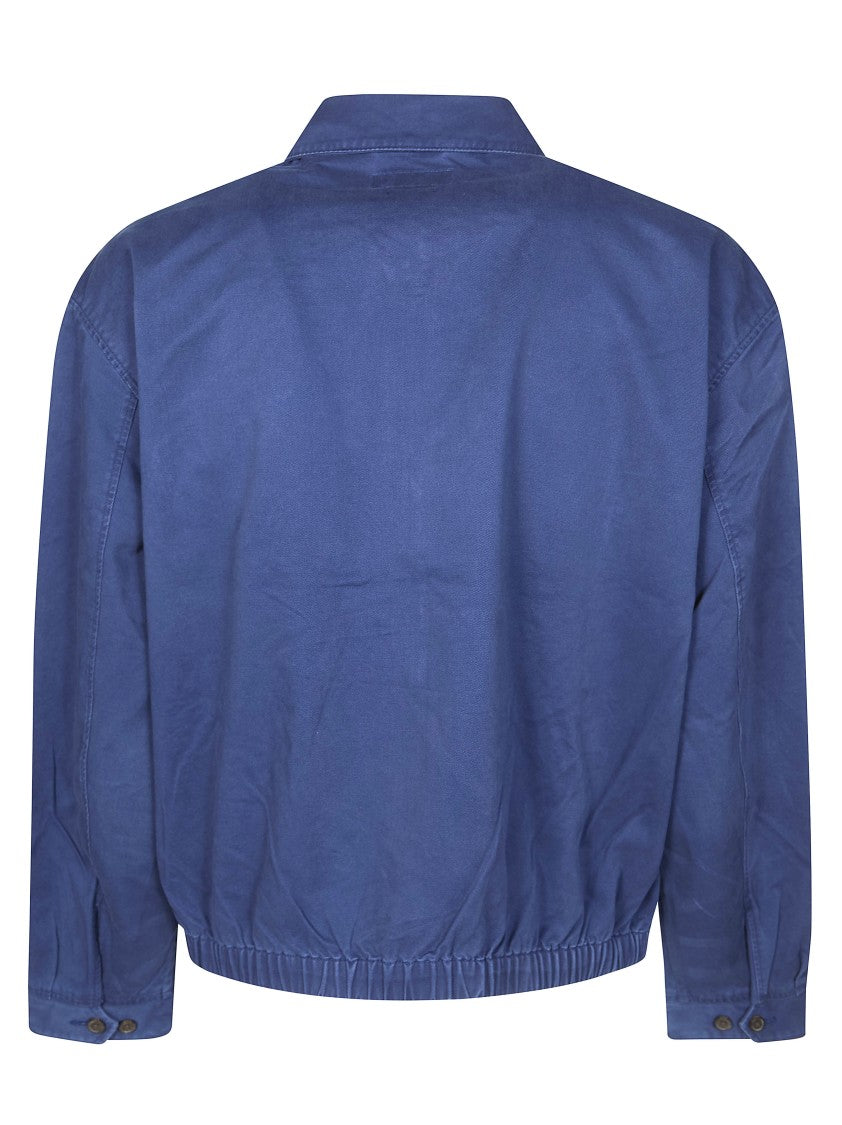 Polo Ralph Lauren Solid Blue Elasticated Hem Bomber Jacket