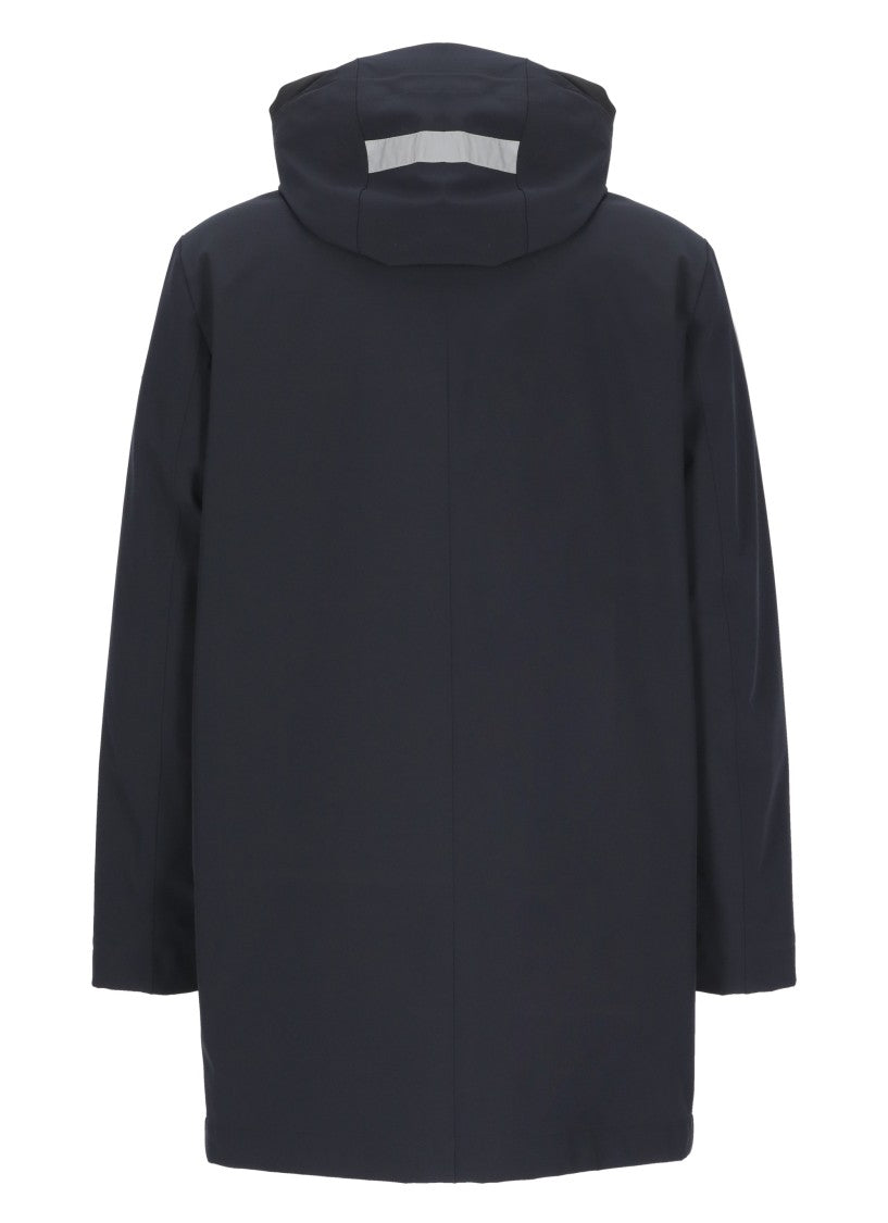 Peuterey Blue Albali Hooded Padded Coat