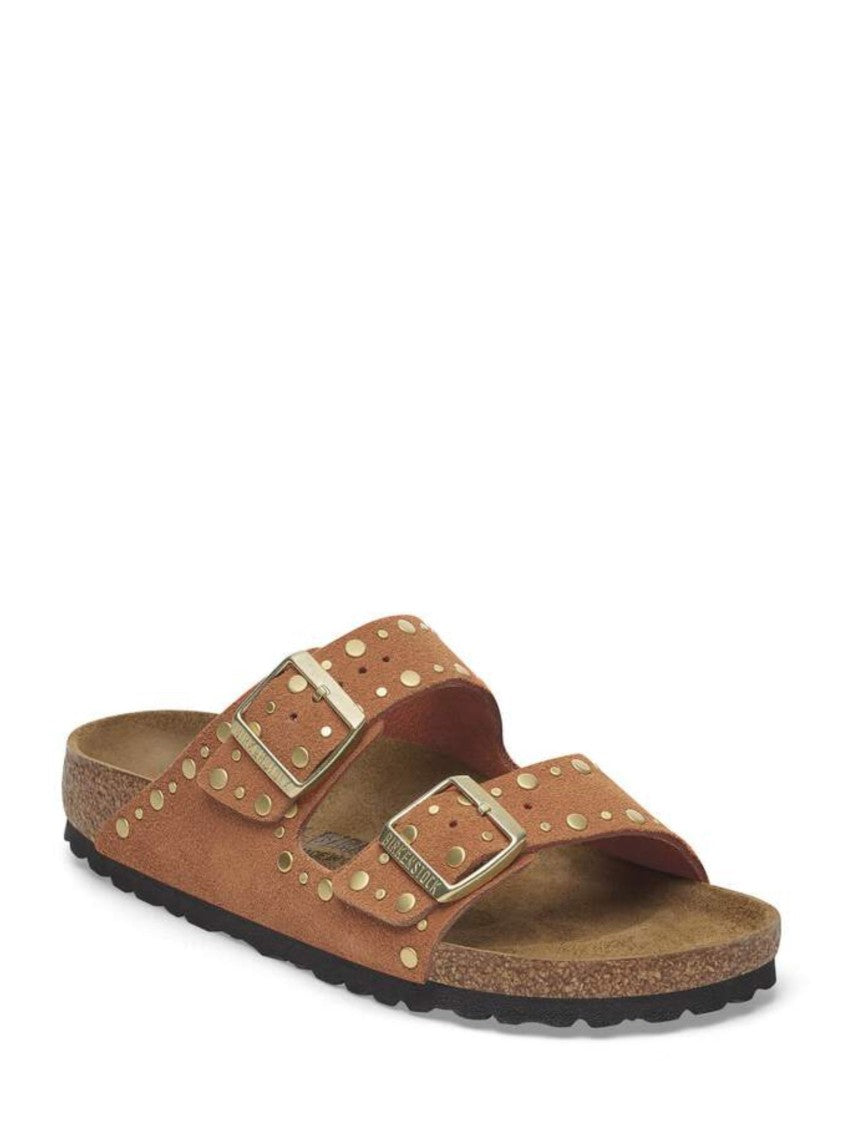 Birkenstock Brown Suede Arizona Rivet Sandals