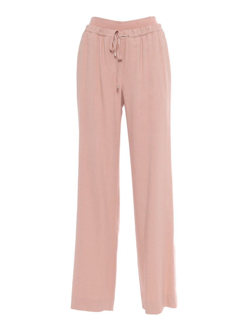 Lorena Antoniazzi Relaxed Fit Linen-Blend Pants