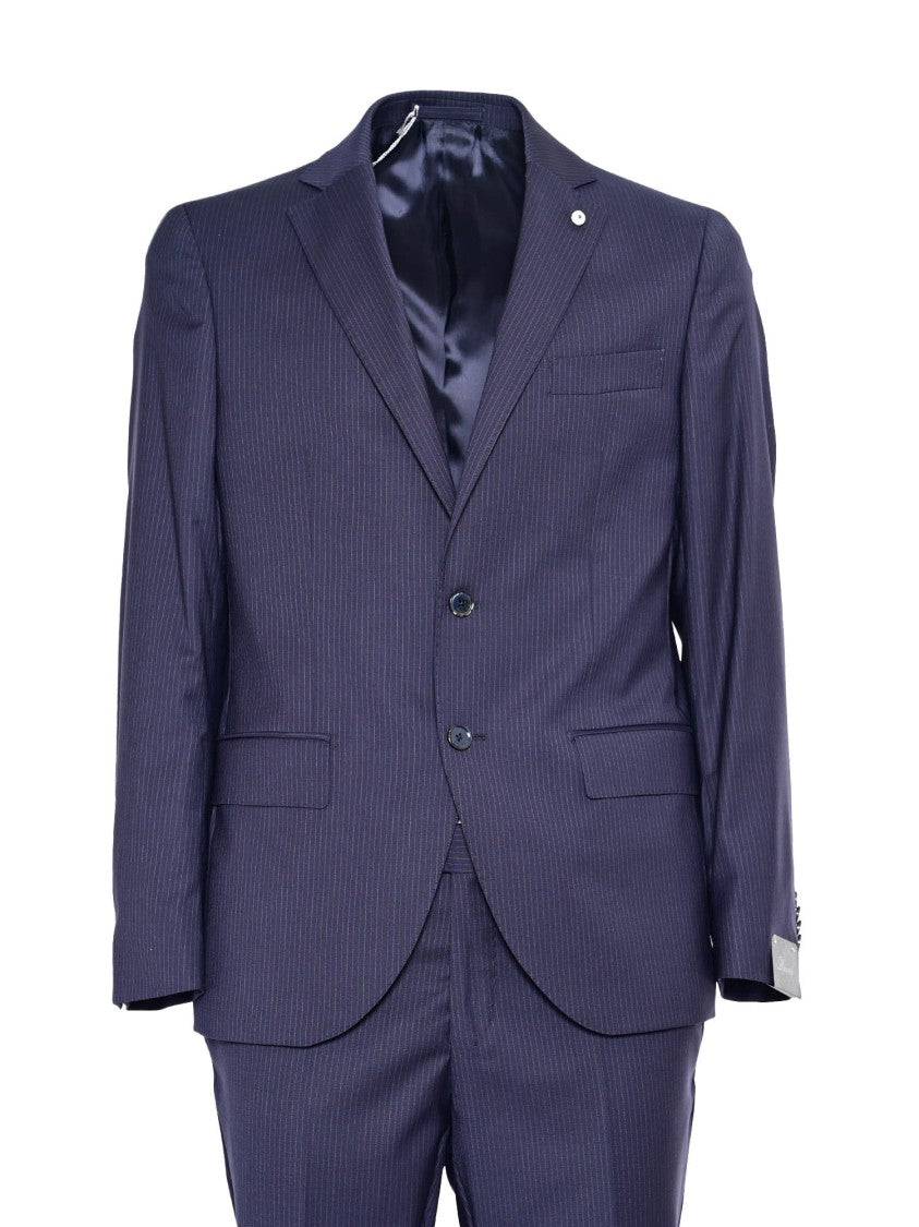 Luigi Bianchi Tailored Suit With Subtle Pinstripe Pattern