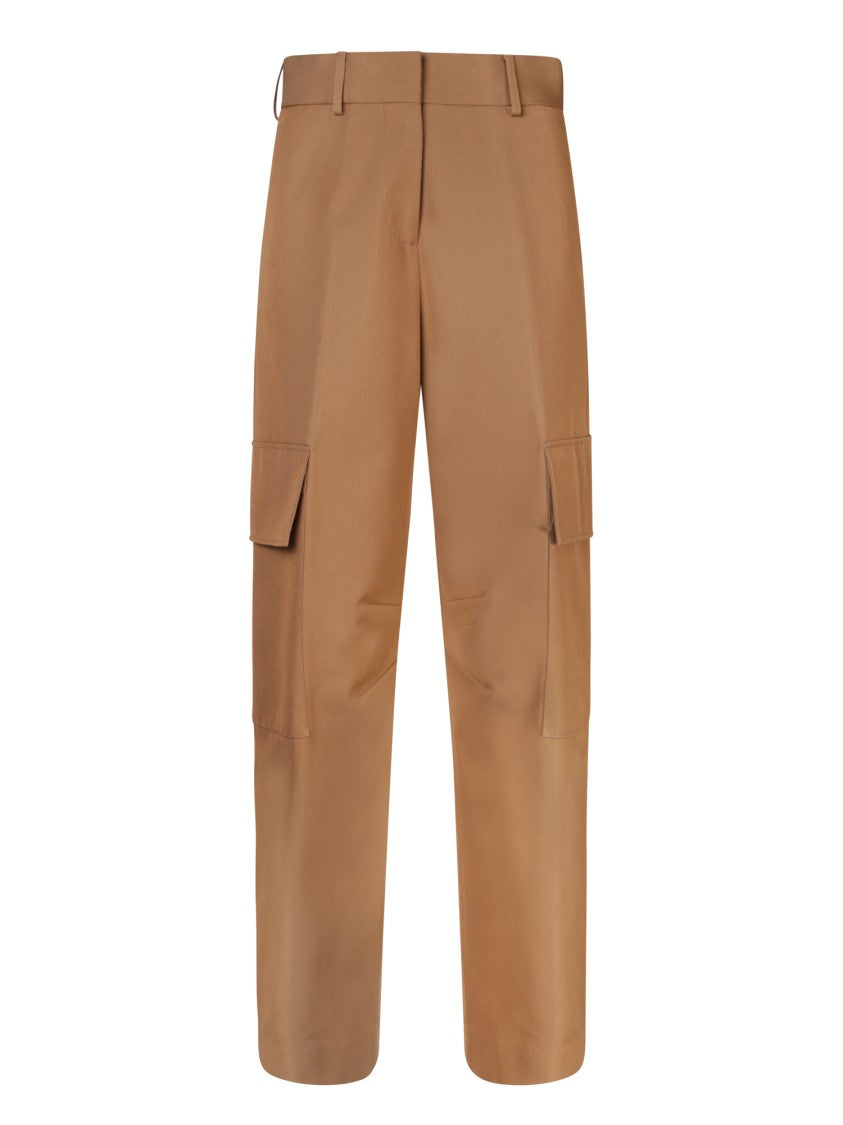 Palm Angels Brown Cotton-Polyester Blend Trousers