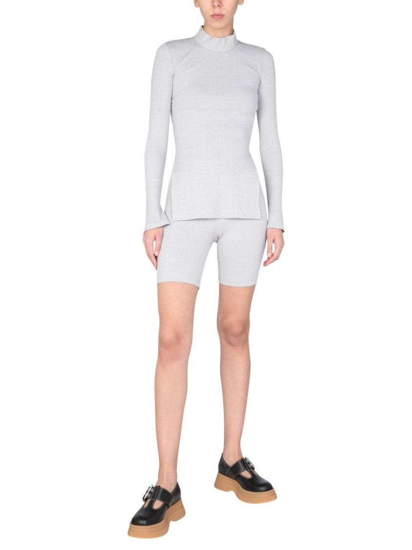 Helmut Lang One-Shoulder Jersey T-Shirt With Cut-Out Detail