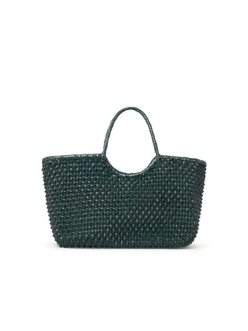Dragon Diffusion Forest Green Leather Nantucket Cactus' Bag