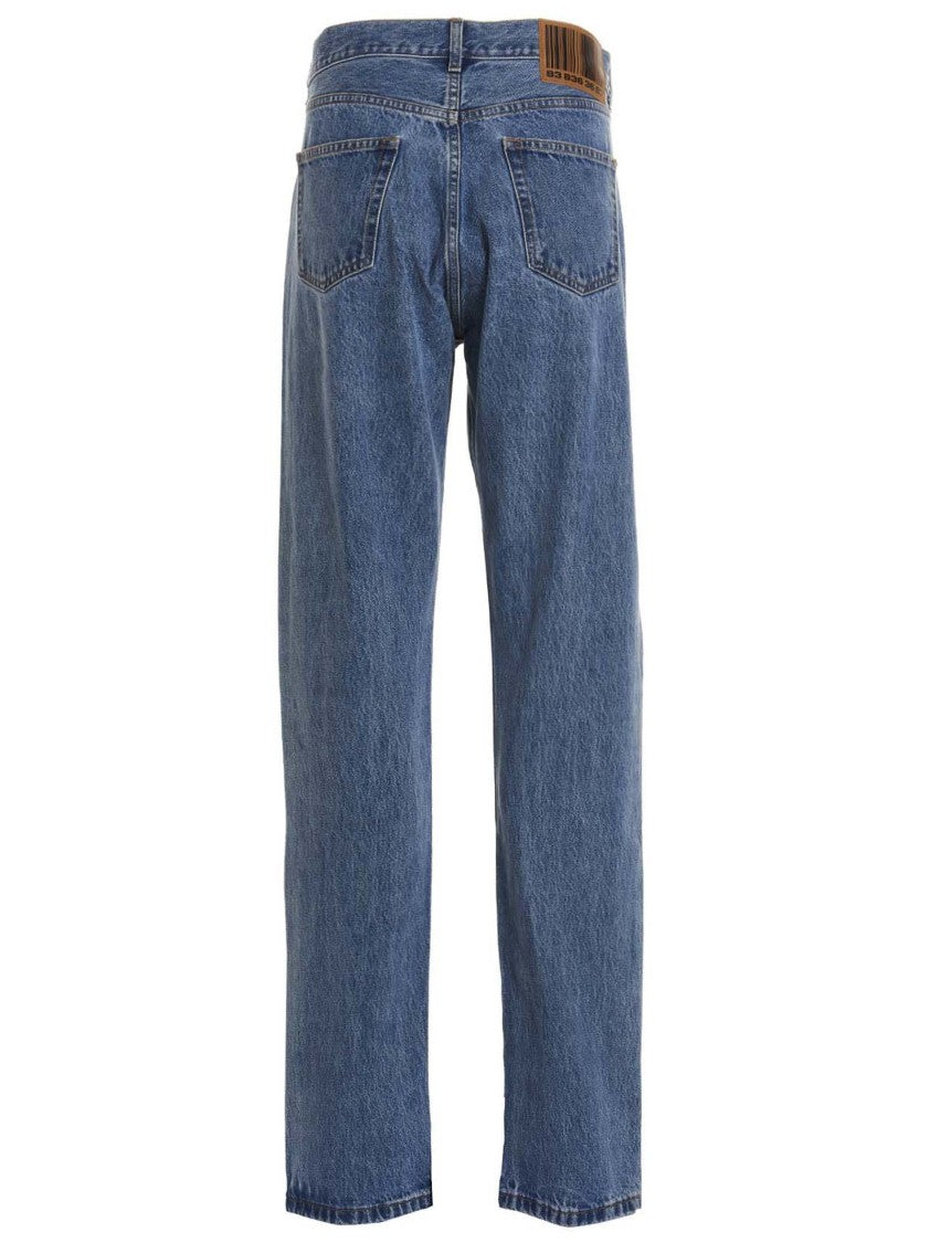 Vtmnts 5-Pocket Denim Jeans With Button Closure