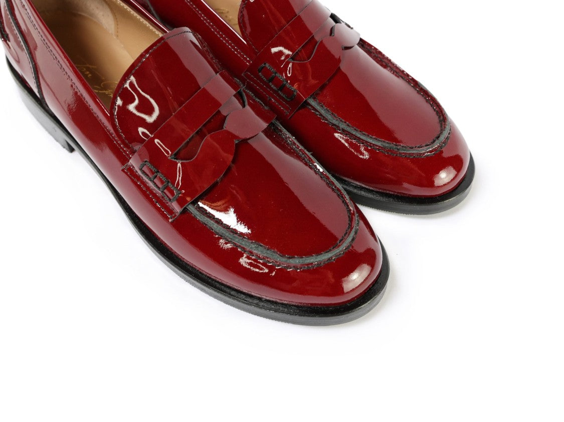 Ton Gout Penny Loafer Patent Leather Mocassino Betty Rosso
