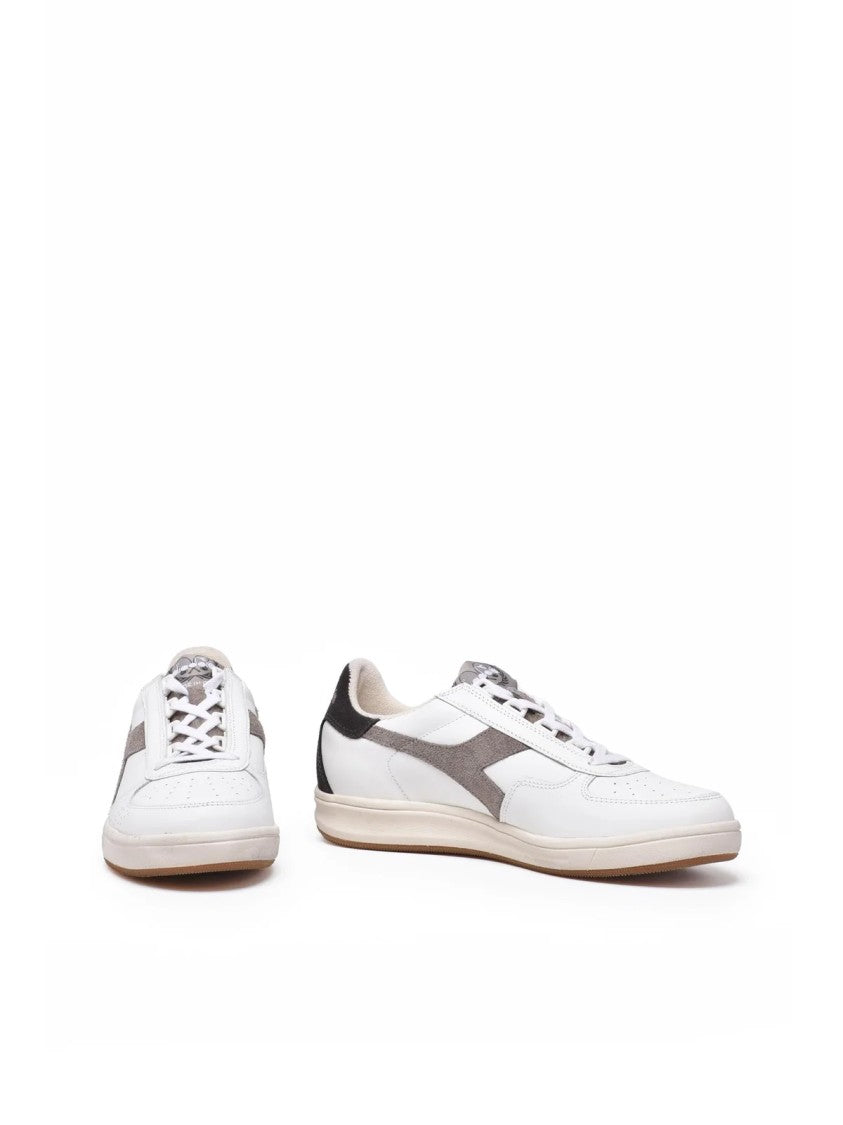 Diadora Heritage White Dove Leather Polyester B.Elite Sneakers
