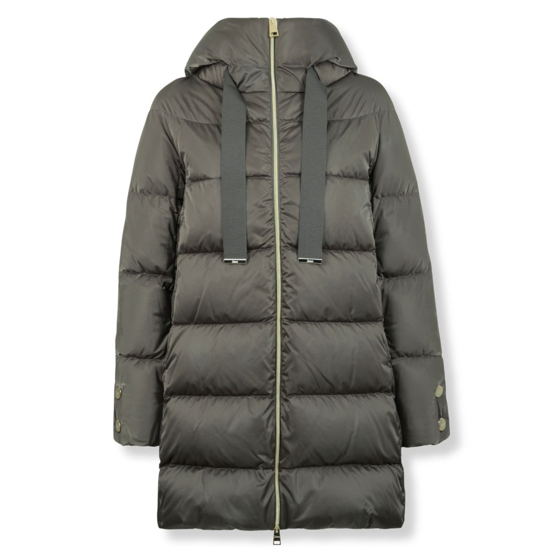 Herno A-Shape Satin Hooded Outerwear