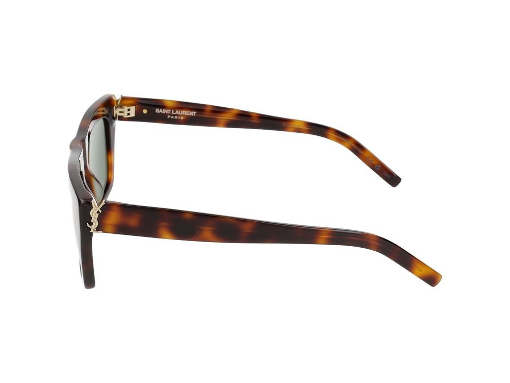 Saint Laurent Havana Oversized Square Frame Sunglasses