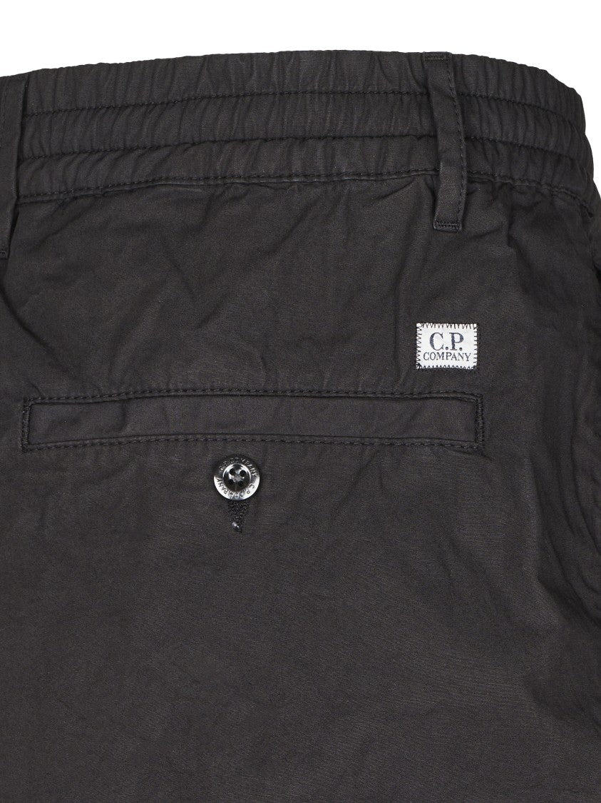 C.P. Company Boxy Black Shorts With Functional Lens Detailing