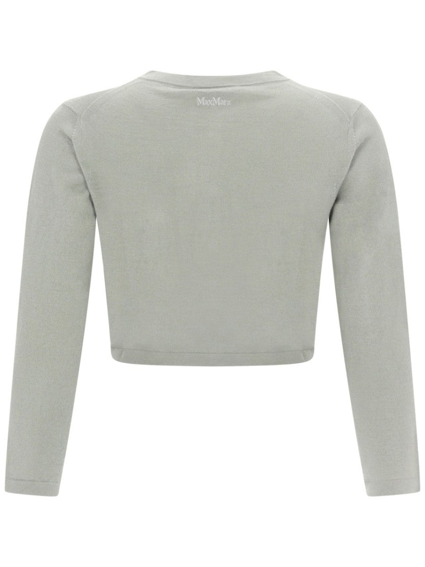 Max Mara Silk And Cashmere Blend Cropped Cardigan