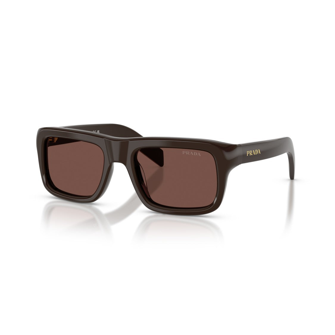 Prada 0Pr D11s Bold Rectangular Frame Acetate Sunglasses
