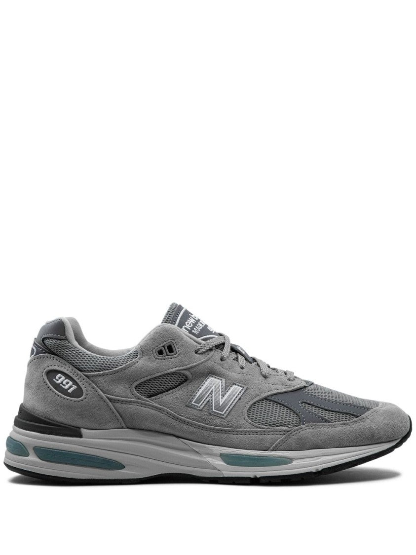 New Balance Grey Panelled Logo Sneaker With Abzorb®