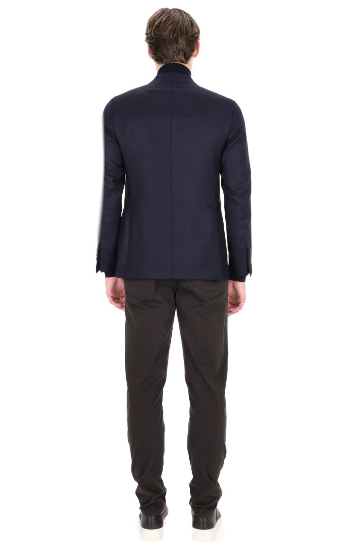 Tagliatore Pino Lerario 110’S Wool Woven Double-Breasted Jacket