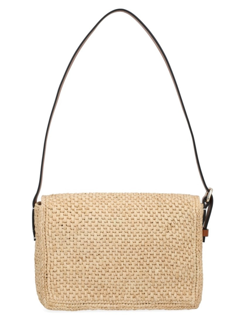 Manebi Paloma Handwoven Raffia Shoulder Bag